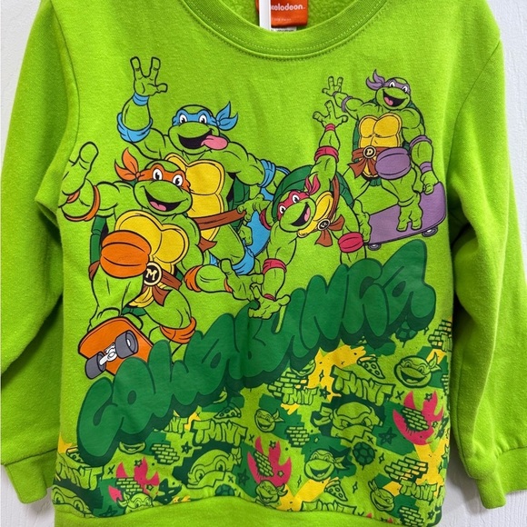Green Teenage Ninja Turtles Sweatshirt and Pants Set, Size 4T - Picture 3 of 5